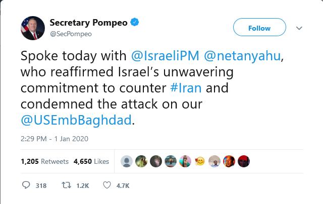 Screenshot_2020-01-02 Secretary Pompeo on Twitter Spoke today with IsraeliPM netanyahu, who reaffirmed Israel’s unwavering [...].png